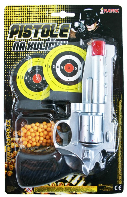 the gun on balls with target
