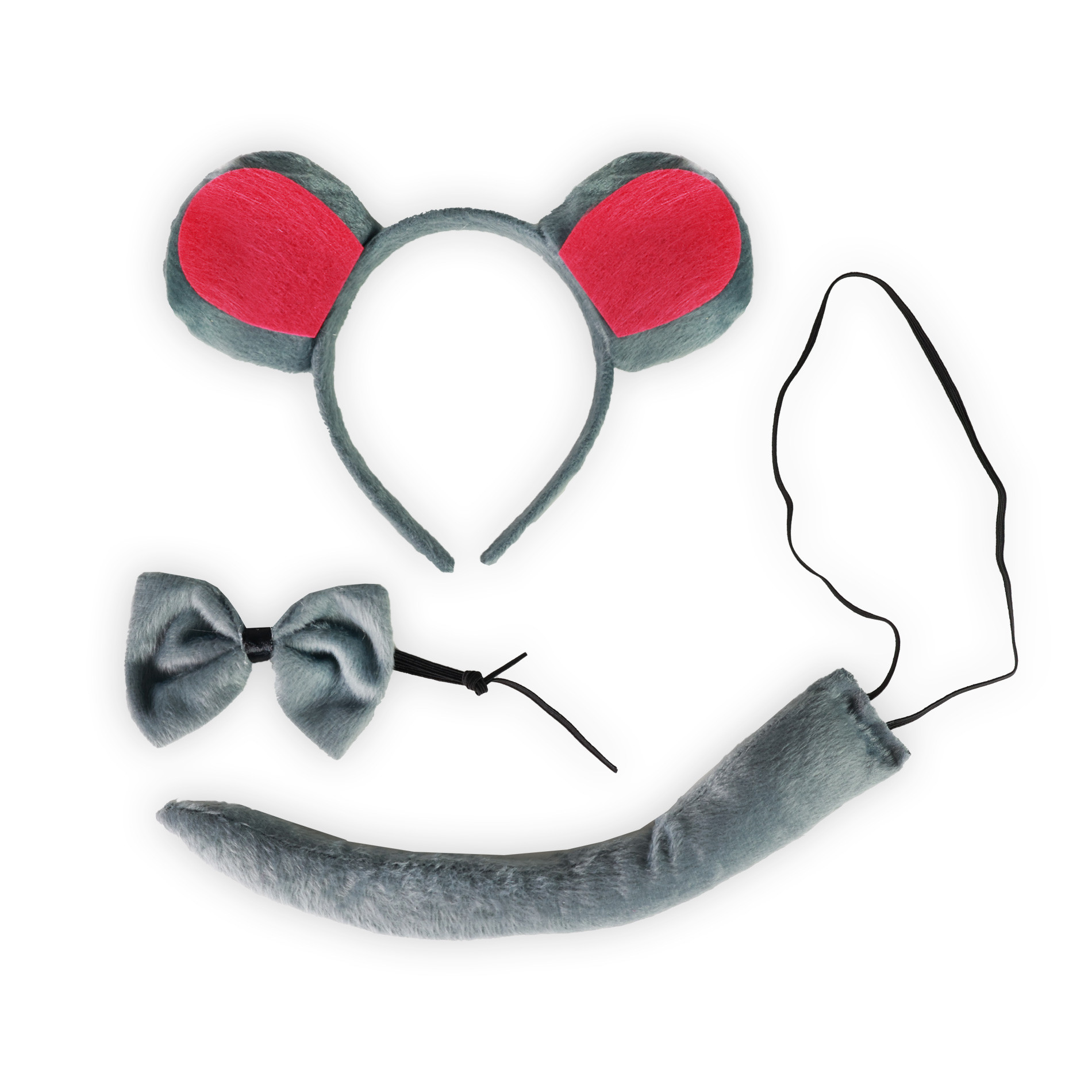the set mouse w/ tail, headband, bow tie