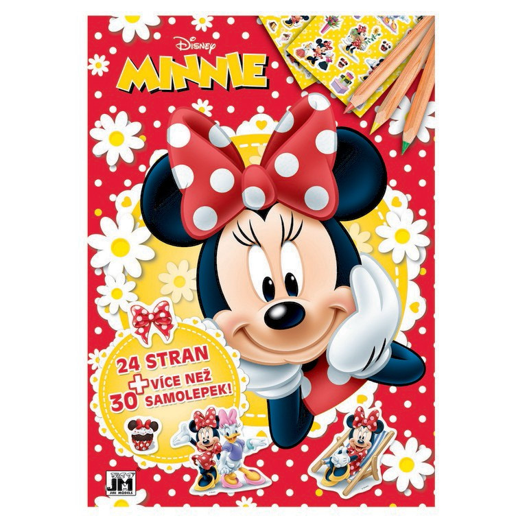 the A4 exercise book + stickers Minnie