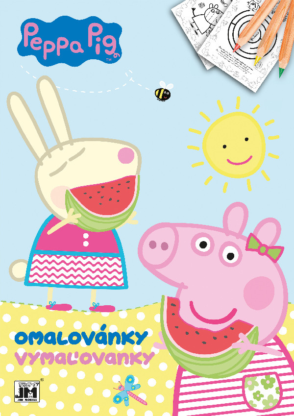 the coloring book A4 Peppa Pig