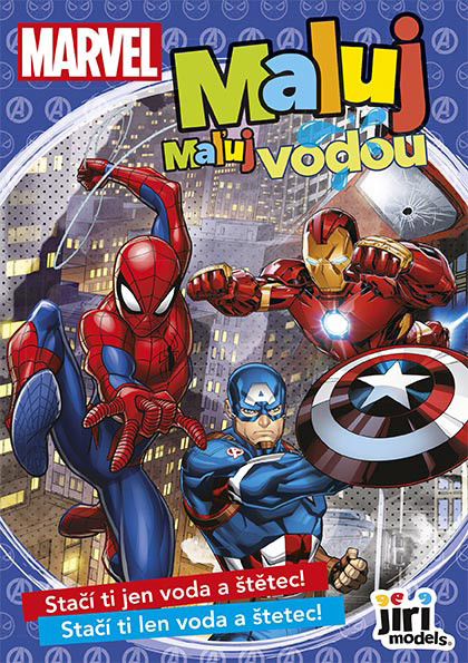 Coloring book A5 Paint with water MARVEL