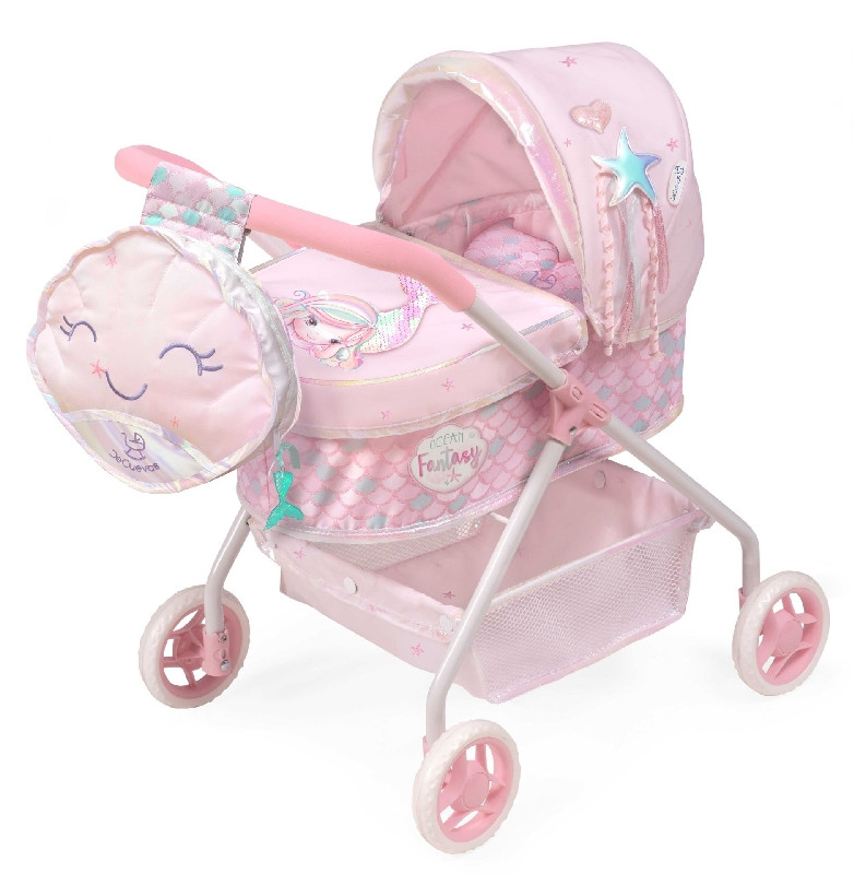 Doll stroller with accessories