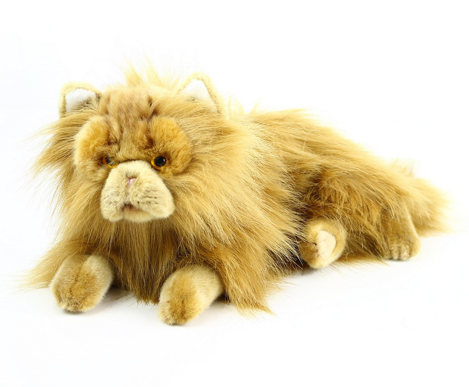 the big plush Persian cat lying, 30 cm