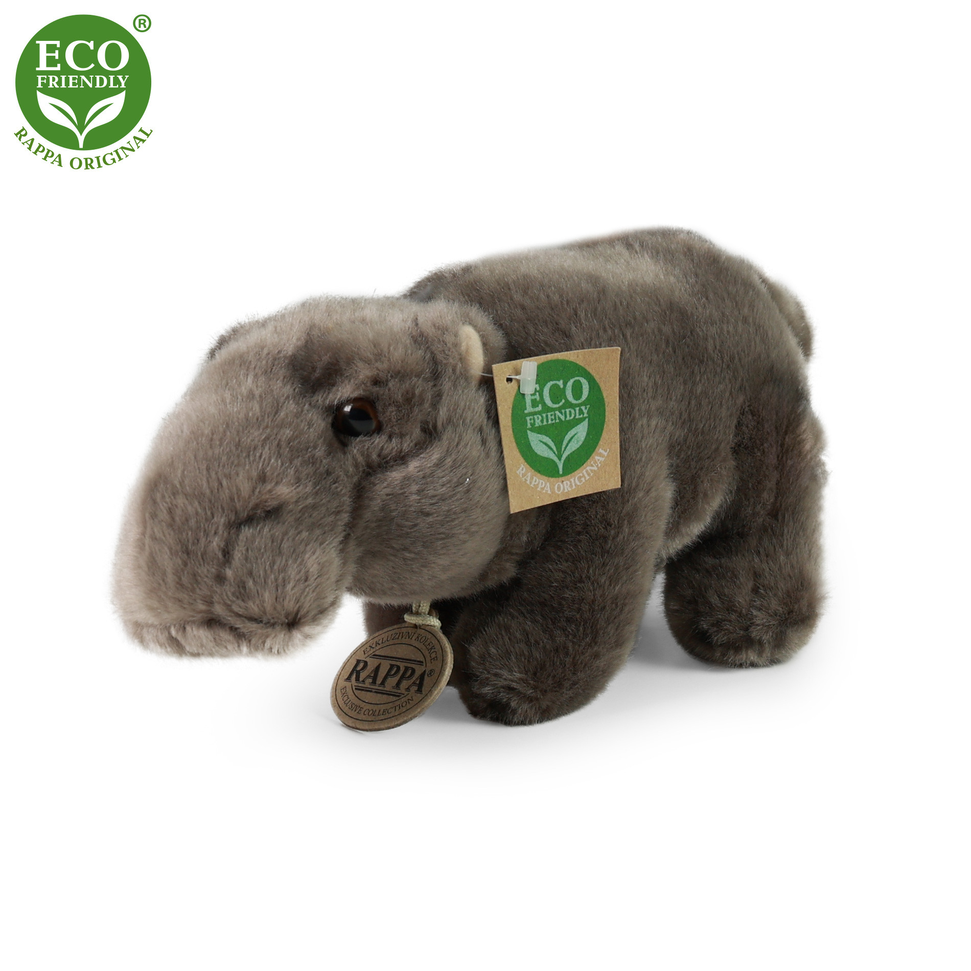 Plush hippo 22 cm ECO-FRIENDLY