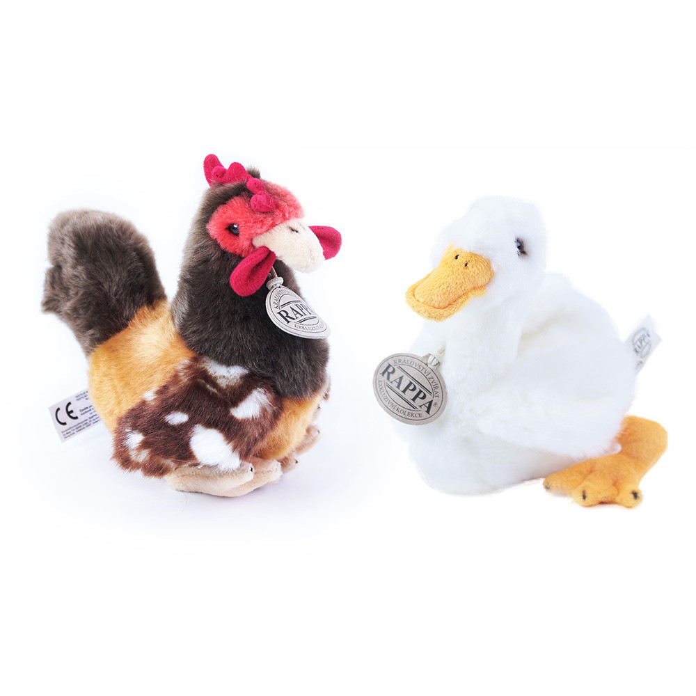 The plush farm goose and hen 2 types