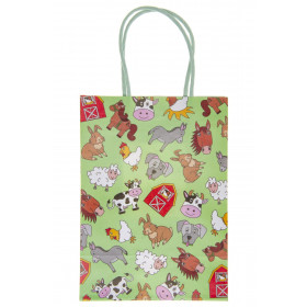 Gift Bag Farm Animals 16x22x9 cm
