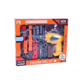 the tool set with a functional drill