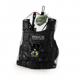 the police vest with accessories