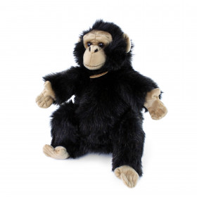 Plush monkey hand puppet 28 cm