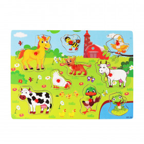 the Wooden farm insertion puzzle
