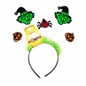 witch / halloween headband with pumpkins
