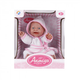 Baby doll in a bathrobe 38 cm