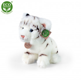 Plush white tiger 25 cm ECO-FRIENDLY