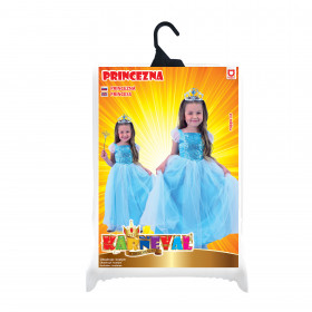 Children costume blue Princess (M)