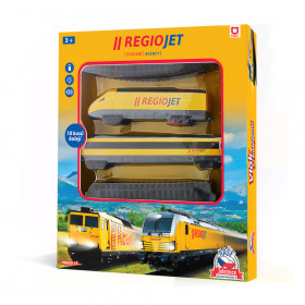 the RegioJet yellow train, sound & light