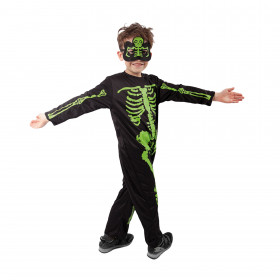 Children costume -NEON skeleton(M)e-pack