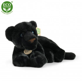 Plush black panther 40 cm ECO-FRIENDLY