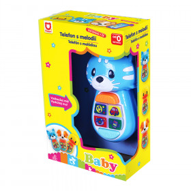 Phone for kids, sound and light, cat