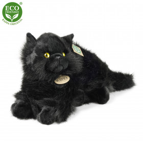 Plush black cat 30 cm ECO-FRIENDLY