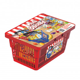 Shopping basket with accessories red