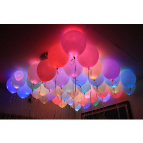LED balloon shining 5 pcs mix 30 cm