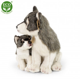 the plush wolf with baby, 27cm