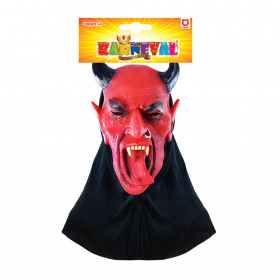 the devil mask with tongue
