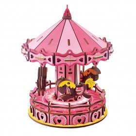 Woodcraft 3D puzzle Carousel