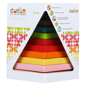 Color pyramid - wooden puzzle
