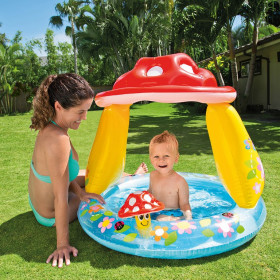 the inflatable pool w/ roof, toadstool