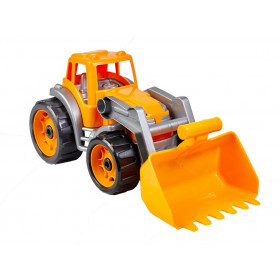 Plastic tractor with shovel 2 colours