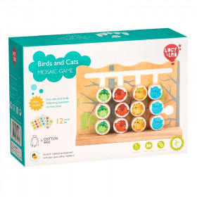 Birds and cats - wooden motor game