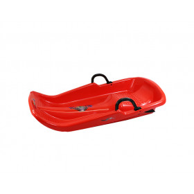 the plastic Twister bobsled, red