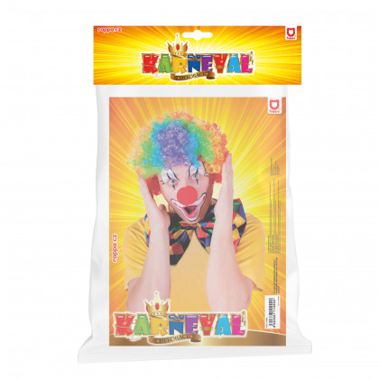 the colorful clown hair wig for adult