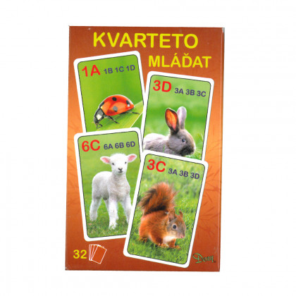 the Quartet card game - the Baby Animals