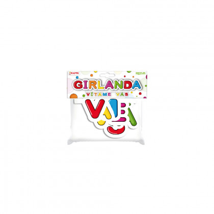 the paper garland - "VÍTÁME VÁS"