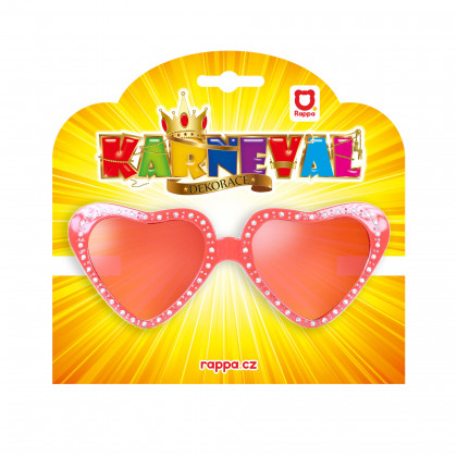Carnival glasses heart