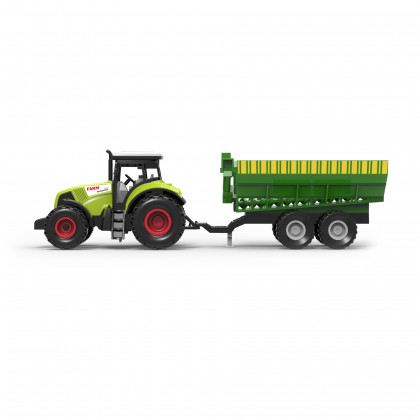 Plastic tractor with siding