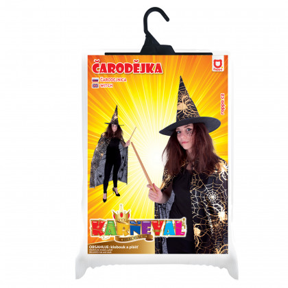 Adult costume - coat + hat witch