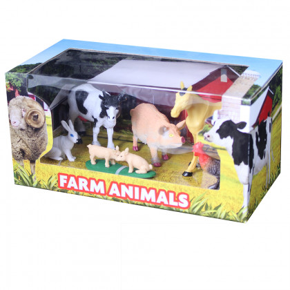 Domestic animals 6 pcs in a box