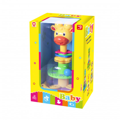 Toy with balls giraffe