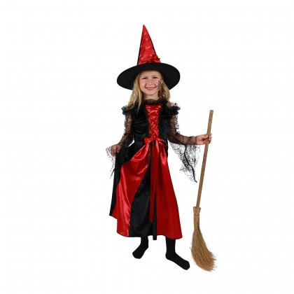 Children costume witch black-red (M) ECO