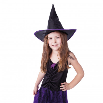 Children costume witch purple (S) ECO