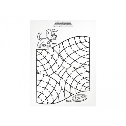 Coloring pages - Maze Puppy 210x276