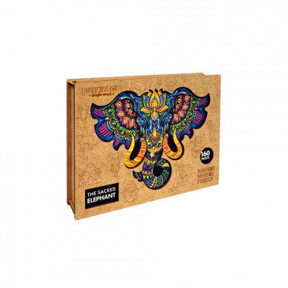 WOODEN COLOR PUZZLES - Sacred Elephant