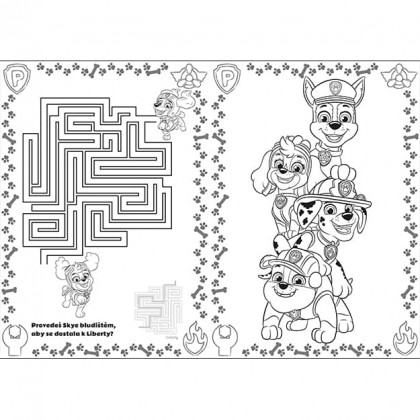 A4 Paw Patrol coloring book