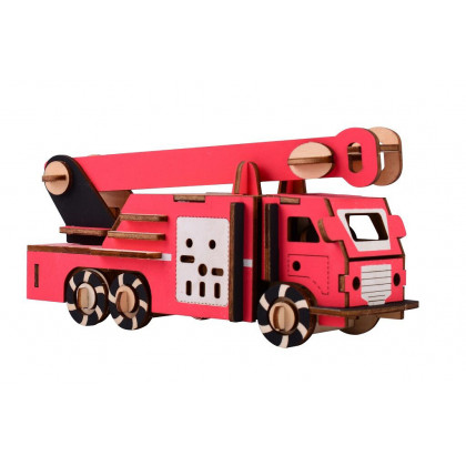 Woodcraft 3D puzzle Fire truck