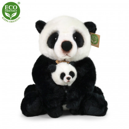 the plush panda with baby, 27 cm